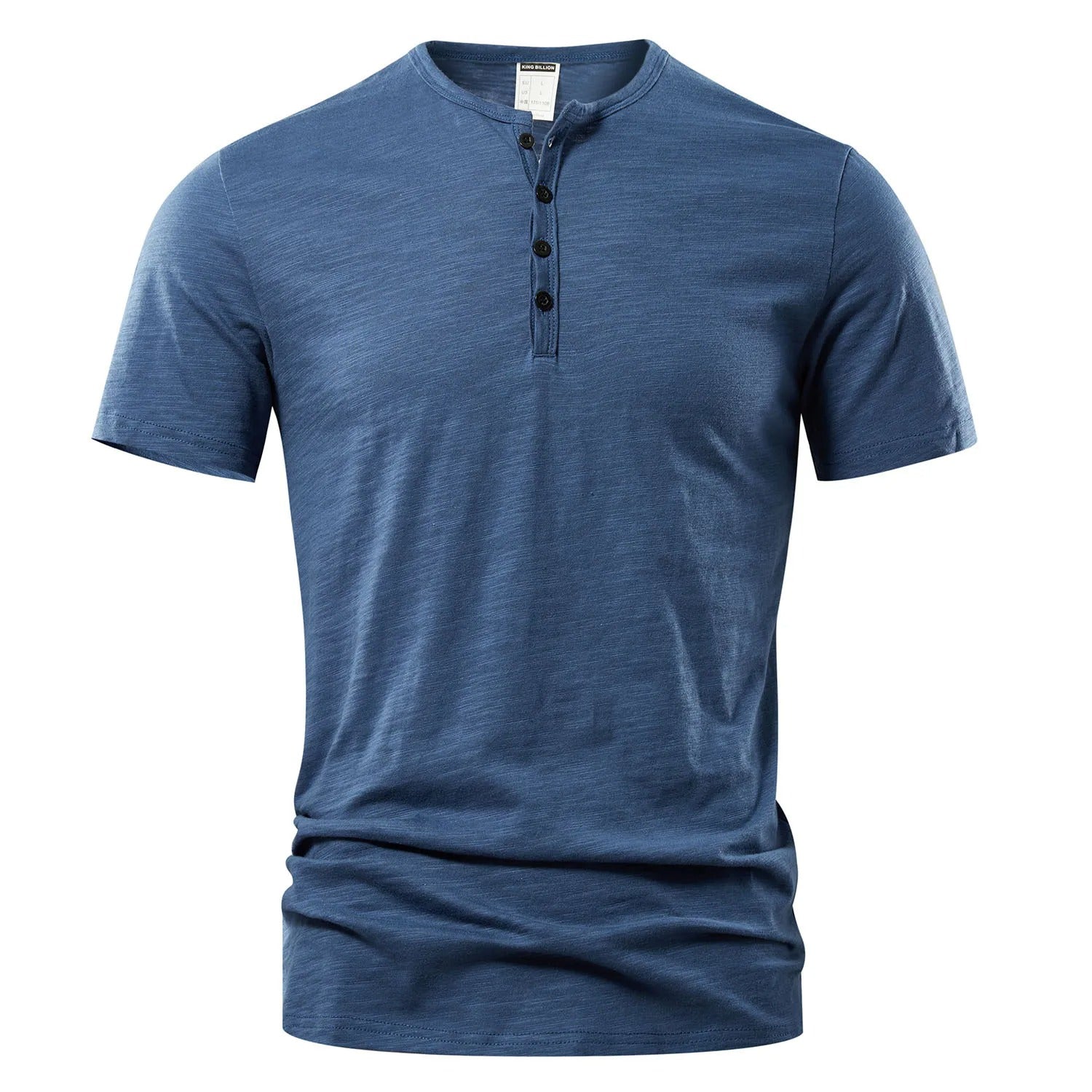 Henley-T-shirt voor heren voor de zomer
