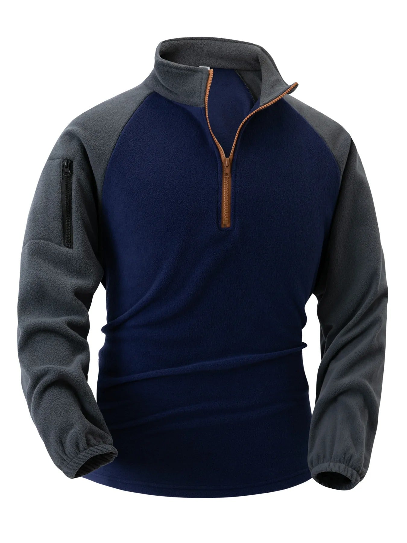 Heren mouwzak fleece trui