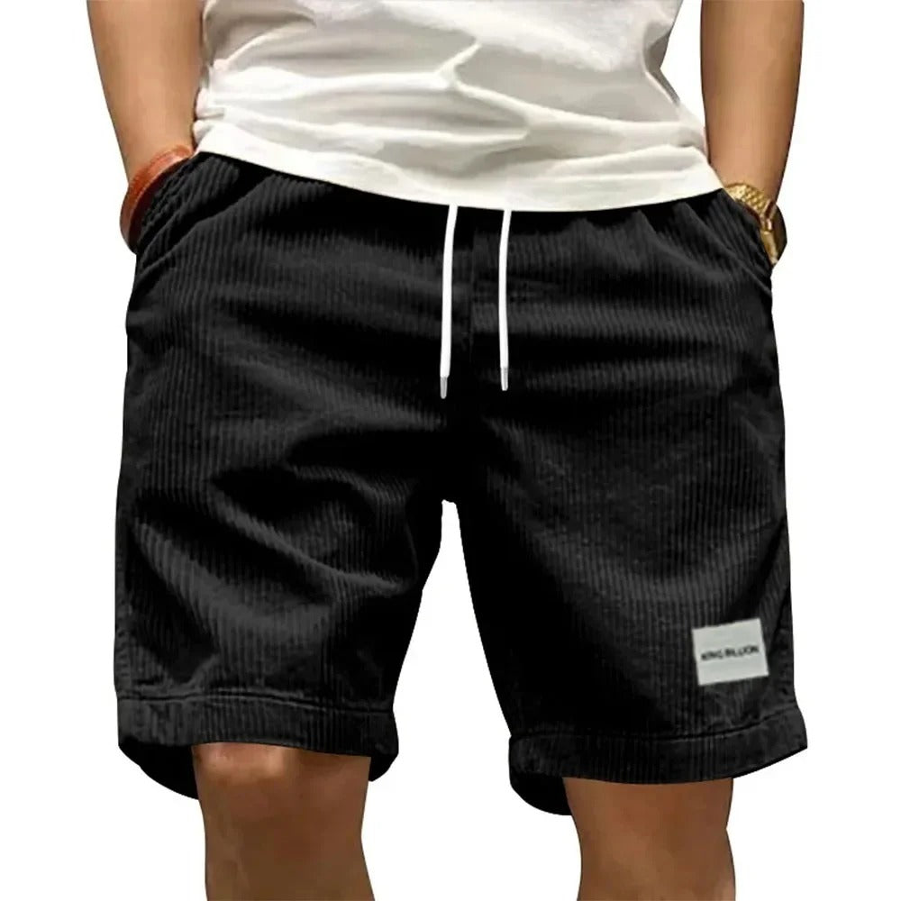 Vintage corduroy cargoshort voor heren