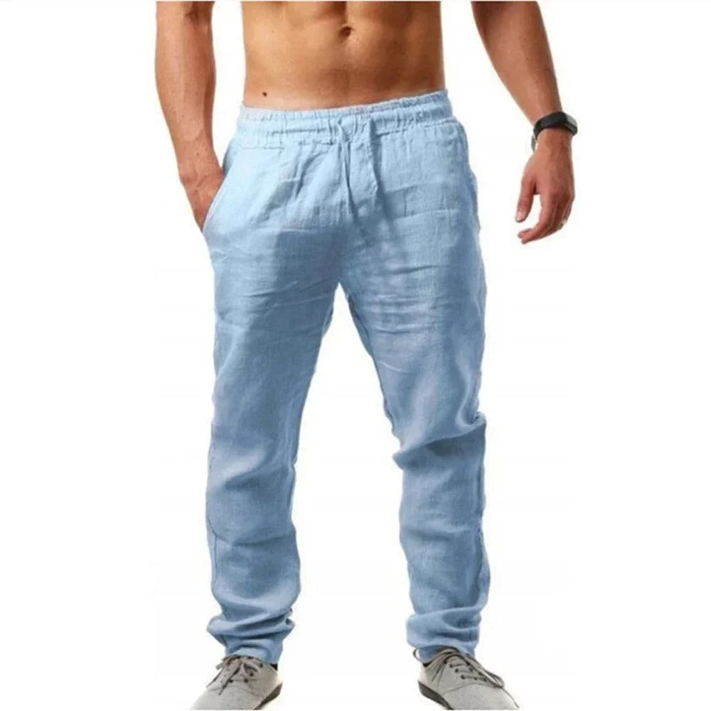 Ademende casual fitnessbroek voor heren