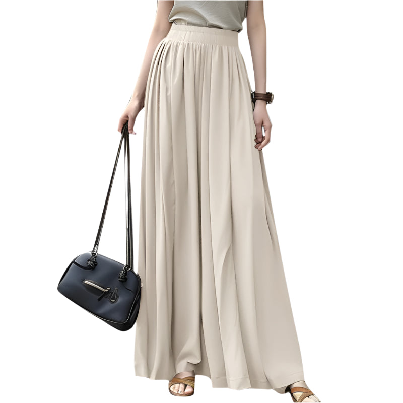 A-lijn maxi-rok met ruches voor dames