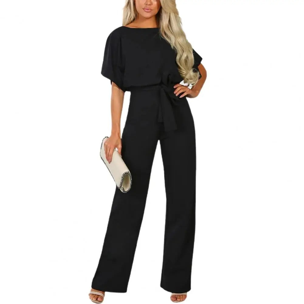 Slanke jumpsuit met strakke taille voor dames
