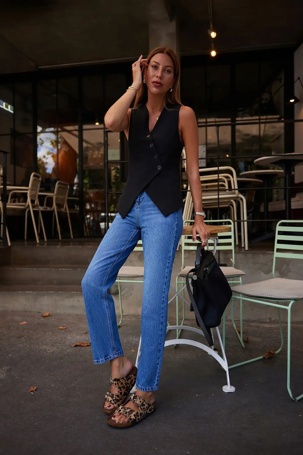 Rechte denimbroek voor dames