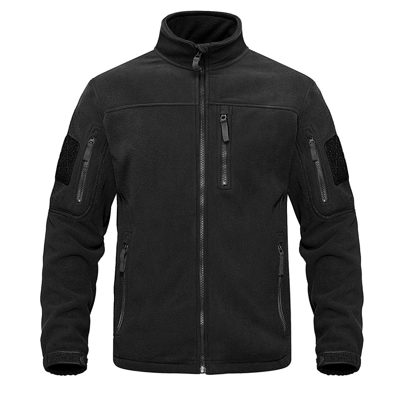 Heren fleece thermojack met volledige rits