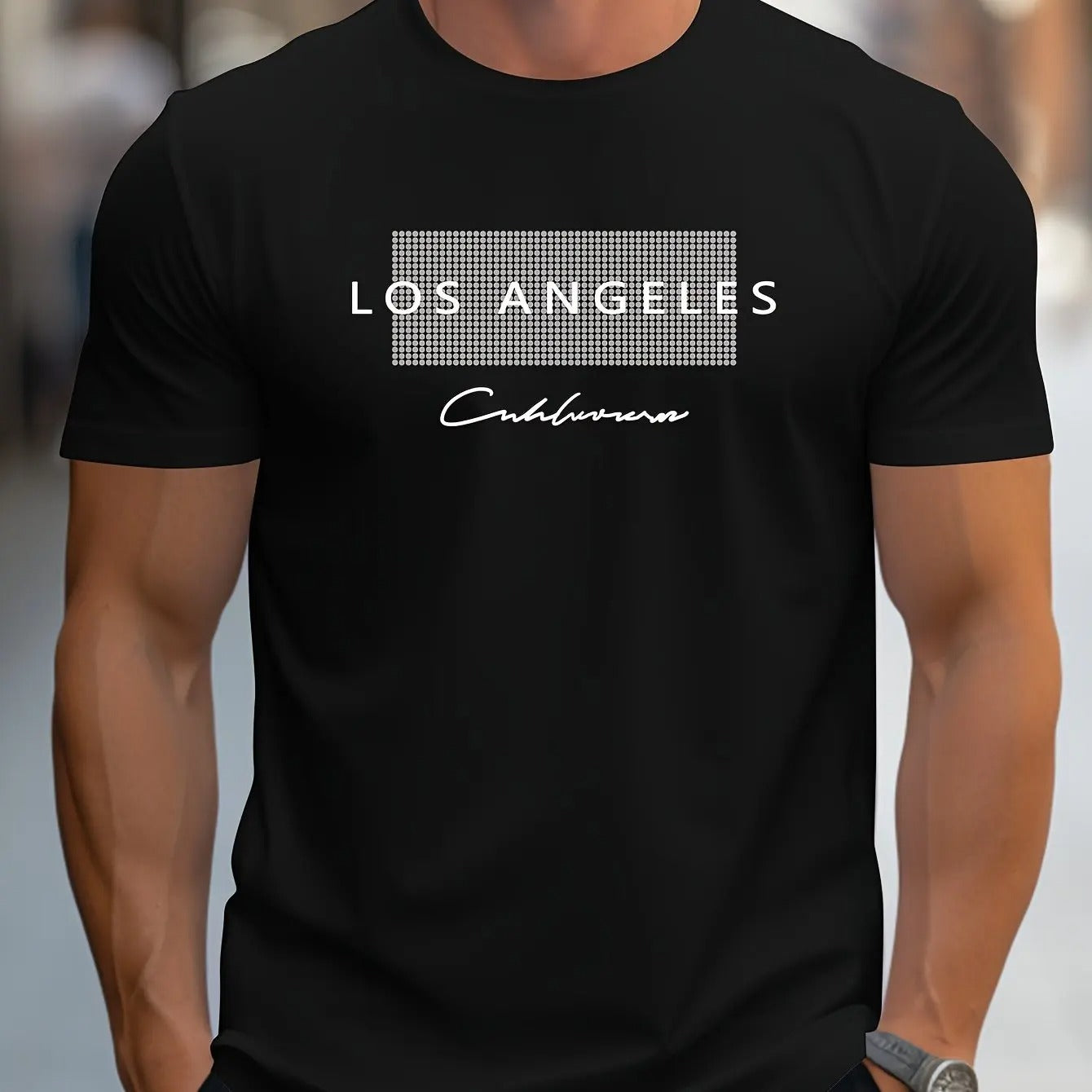 Heren Los Angeles Grafisch T-shirt