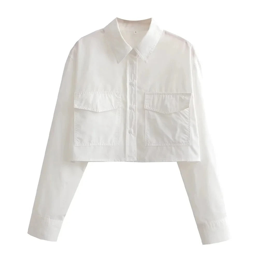 Los Poplin Vrouwenhemd