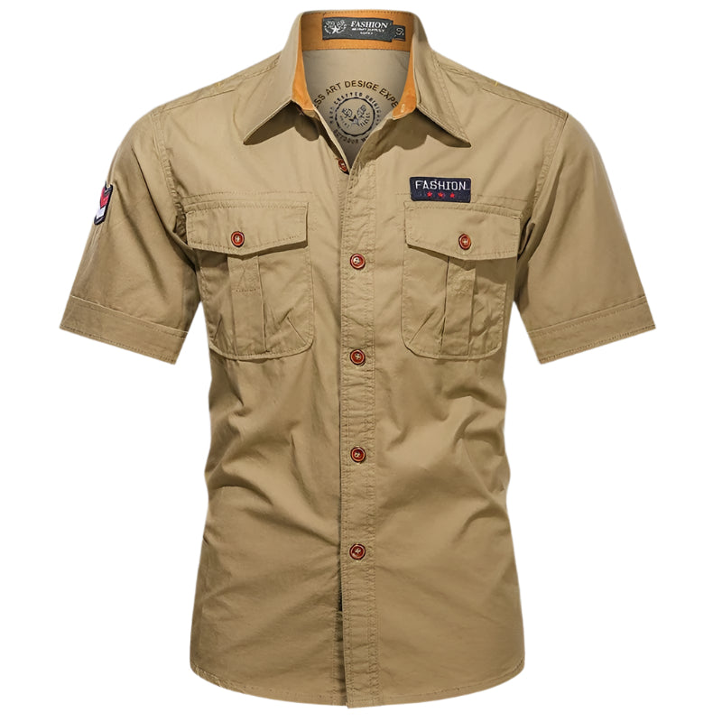 Pure katoenen werkhemd voor heren