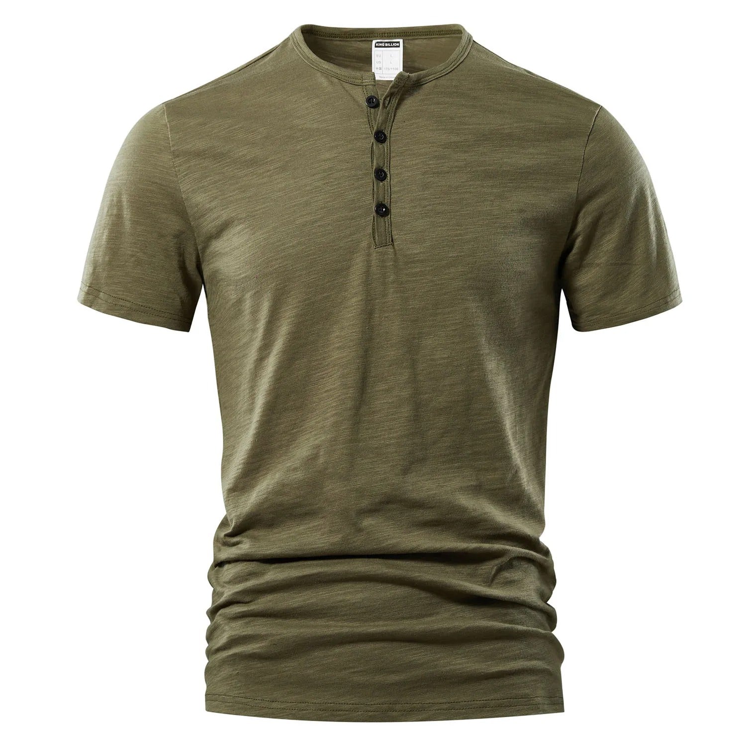 Henley-T-shirt voor heren voor de zomer