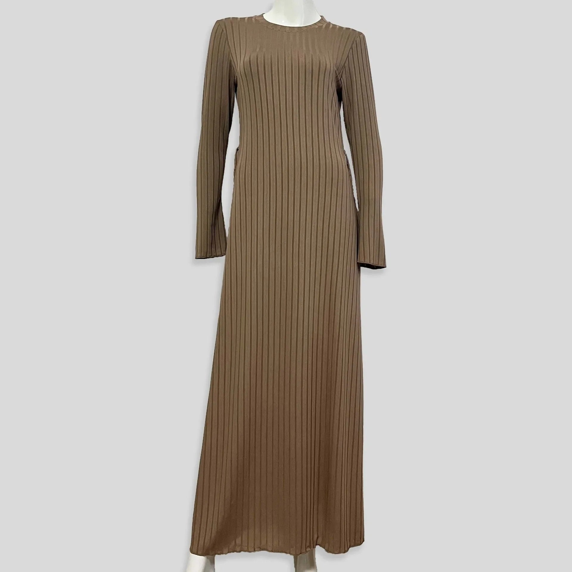 Klassieke losse gebreide jurk voor dames