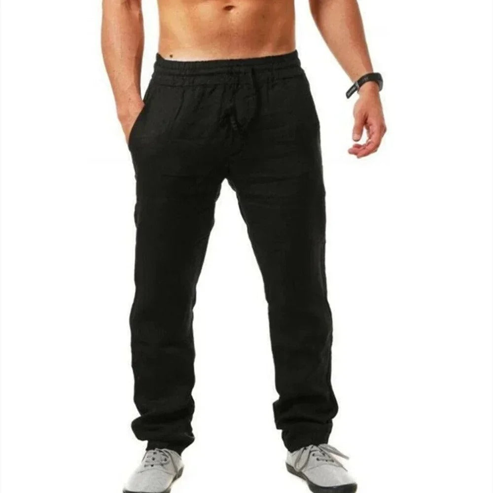 Ademende casual fitnessbroek voor heren
