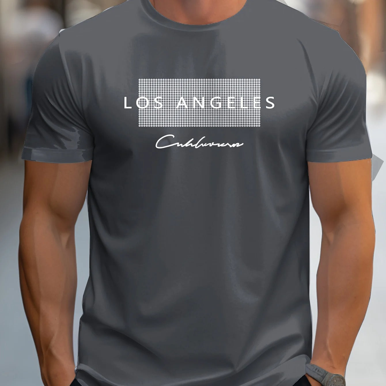 Heren Los Angeles Grafisch T-shirt