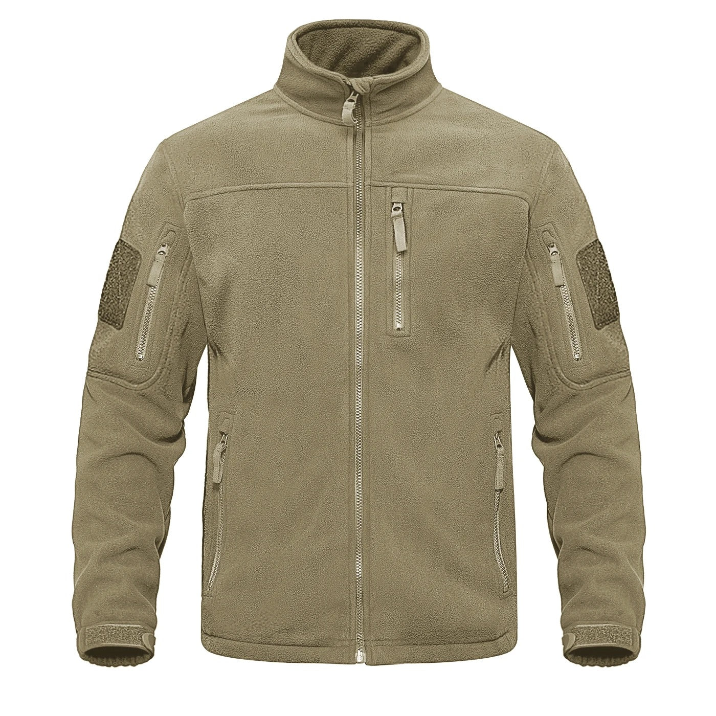 Heren fleece thermojack met volledige rits
