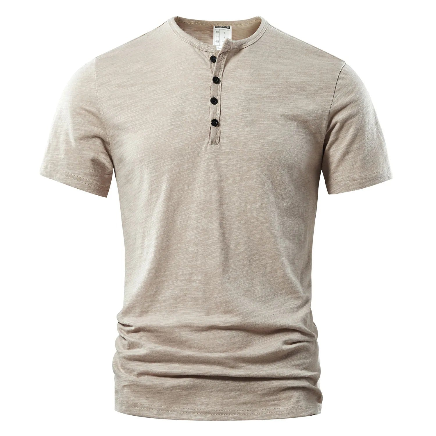 Henley-T-shirt voor heren voor de zomer