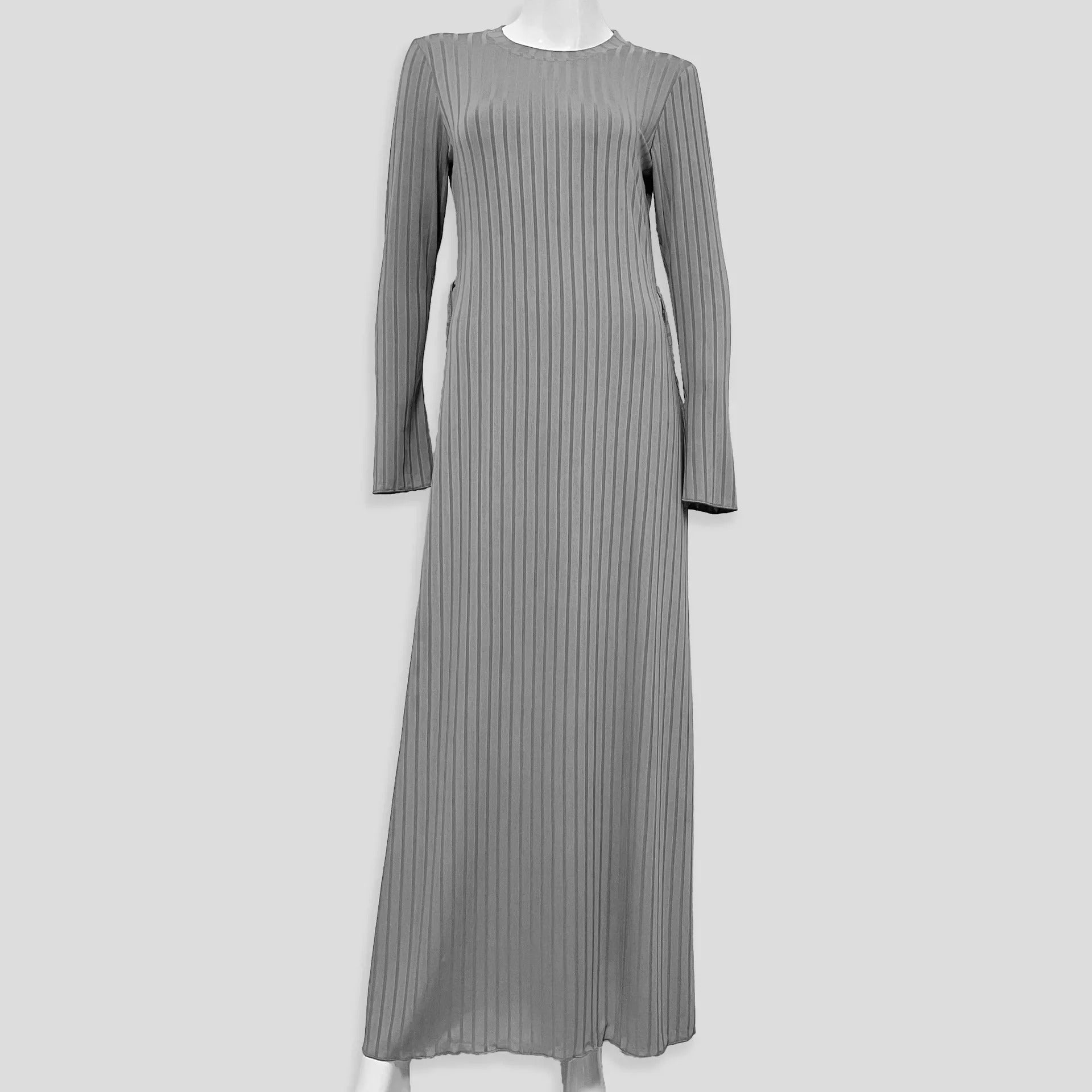 Klassieke losse gebreide jurk voor dames