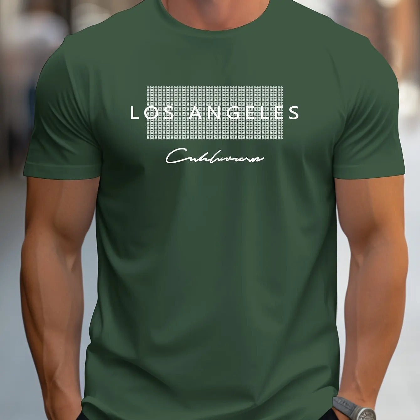 Heren Los Angeles Grafisch T-shirt