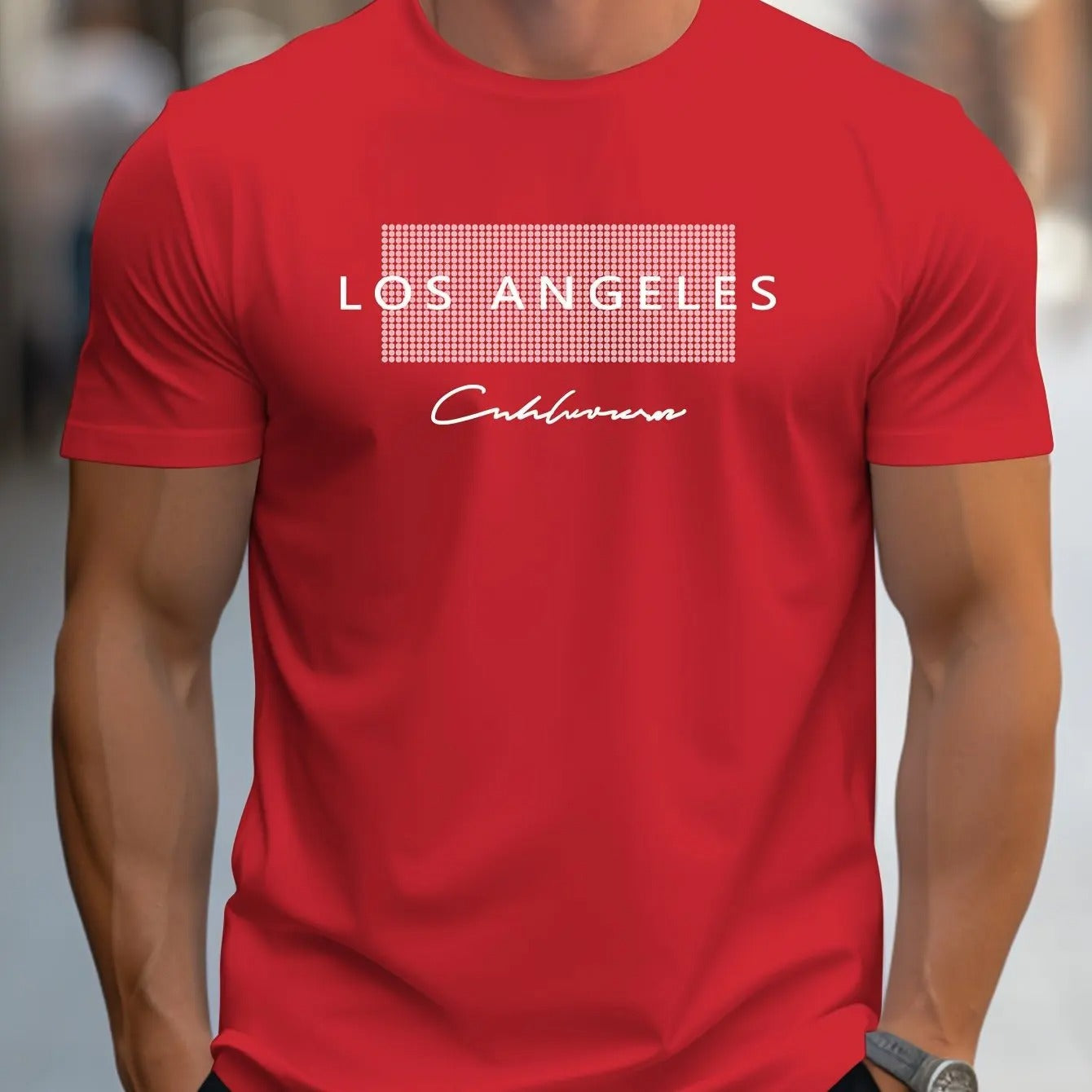 Heren Los Angeles Grafisch T-shirt