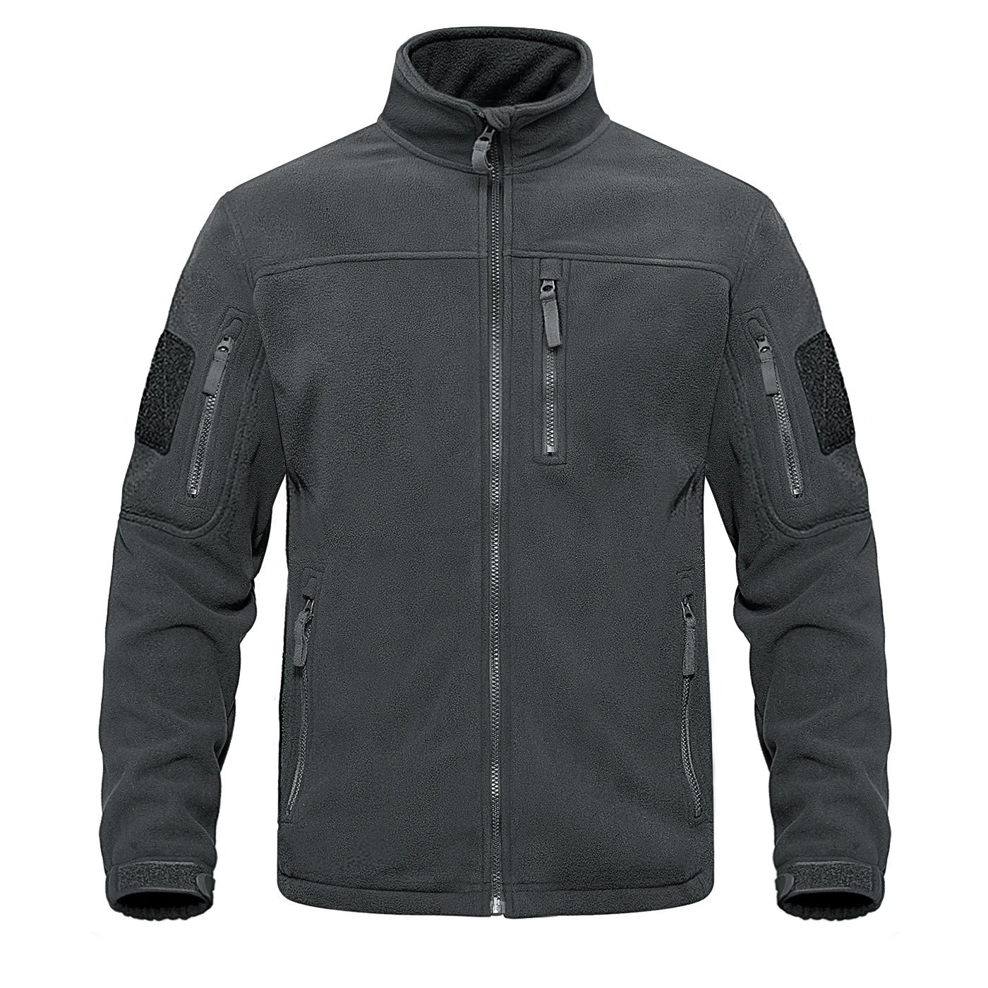 Heren fleece thermojack met volledige rits