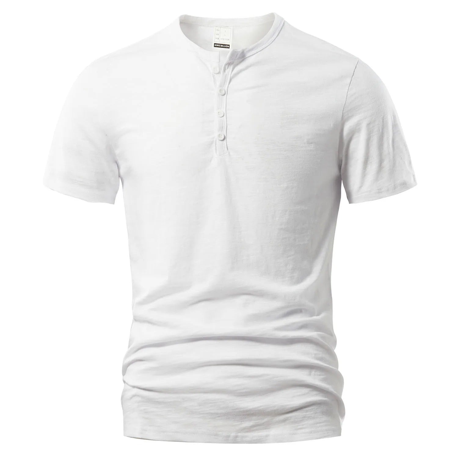 Henley-T-shirt voor heren voor de zomer