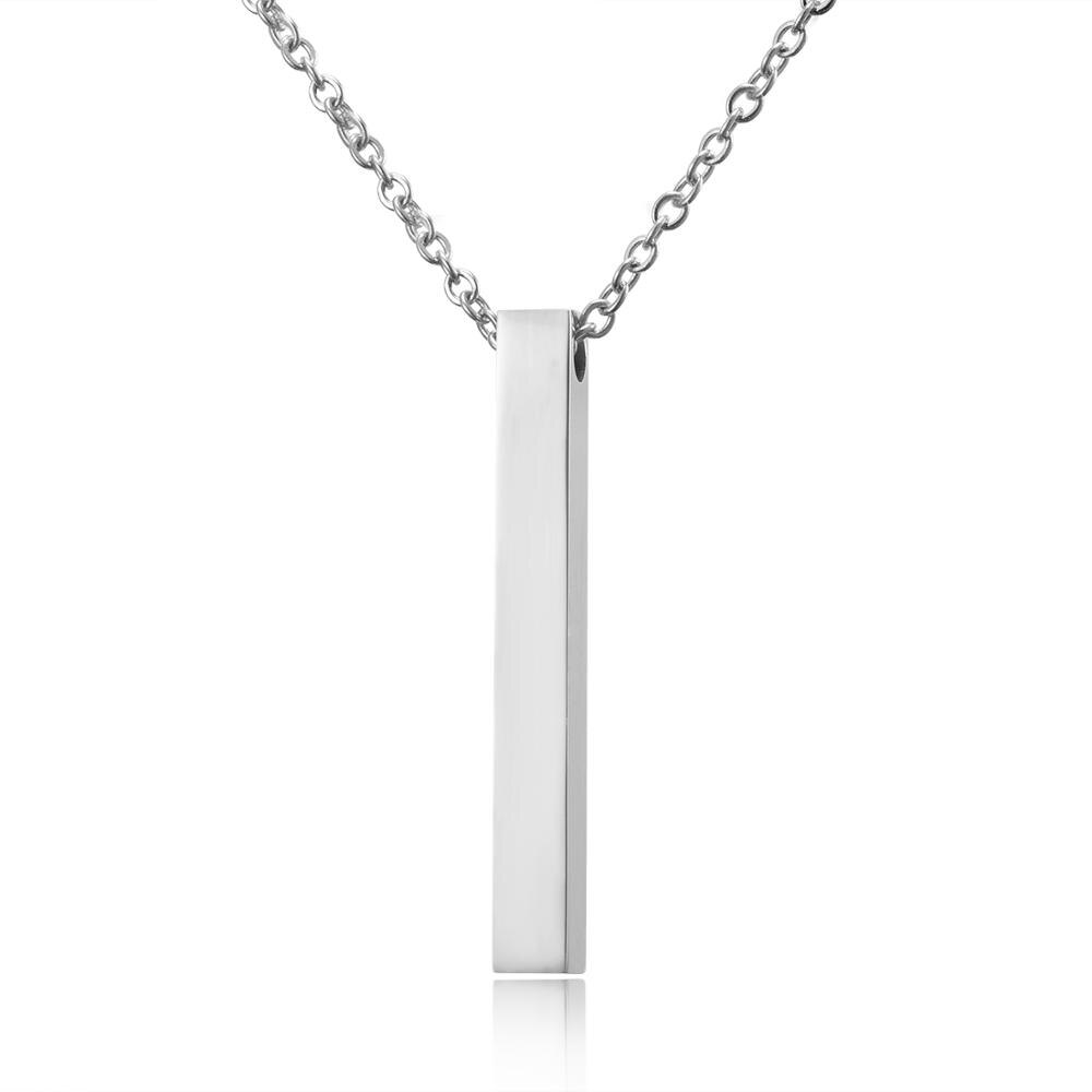 Minimalistische kubus ketting
