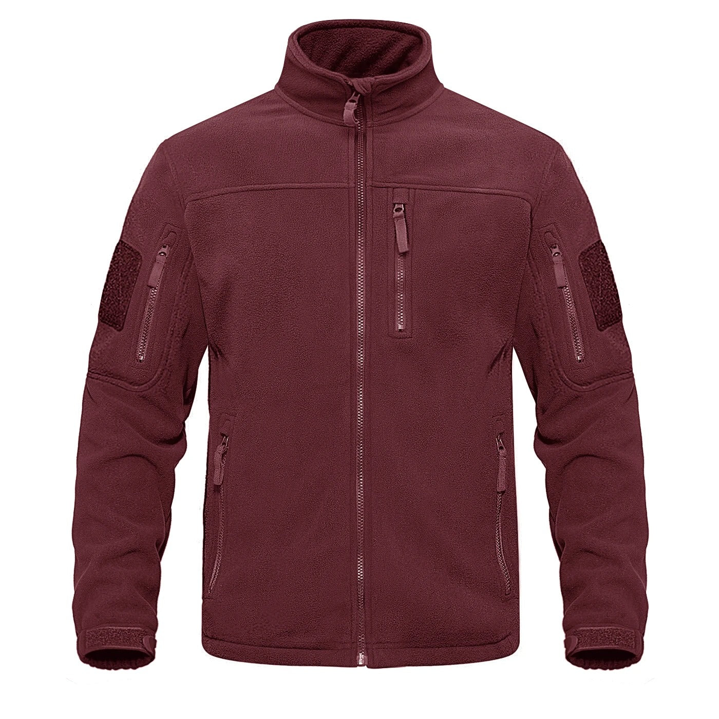 Heren fleece thermojack met volledige rits