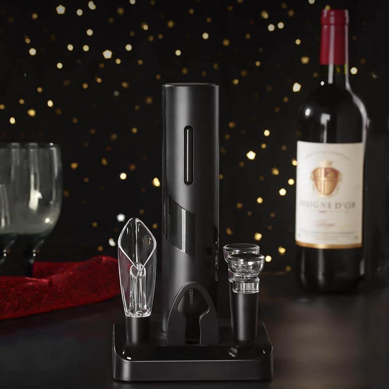 Elektrische Wijnopener Set