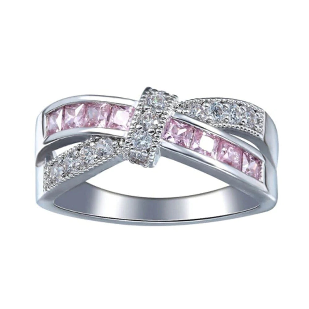 Criss Cross Kristal Ring