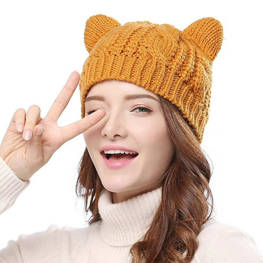 Kattenoor muts