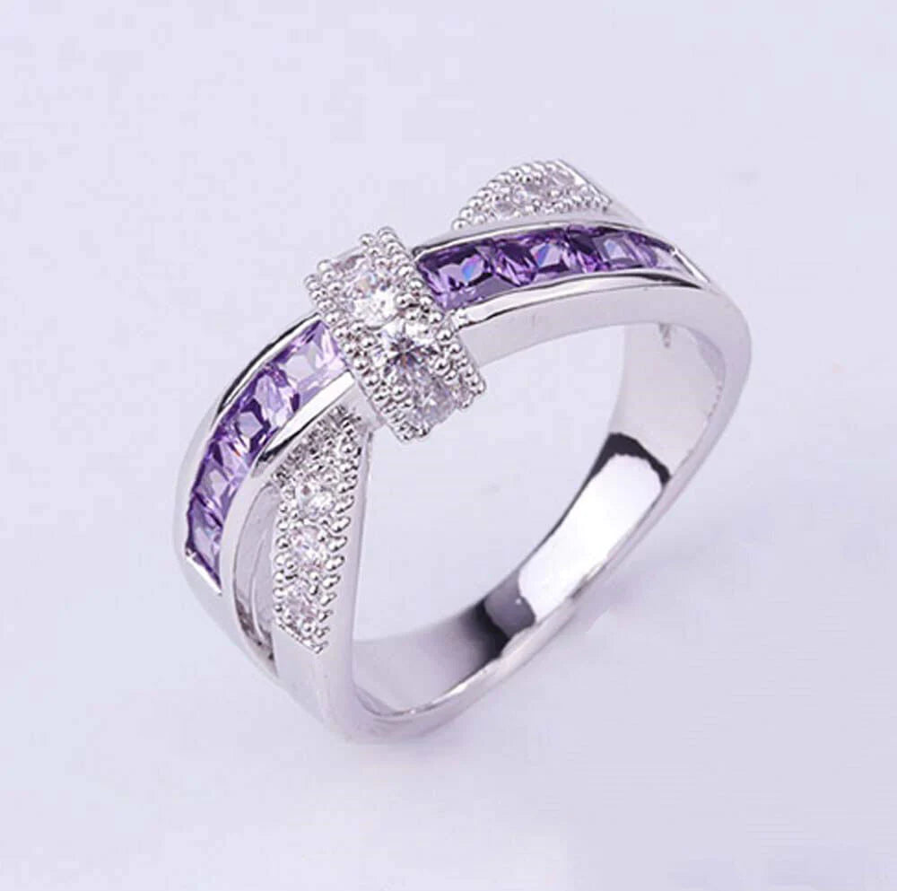 Criss Cross Kristal Ring