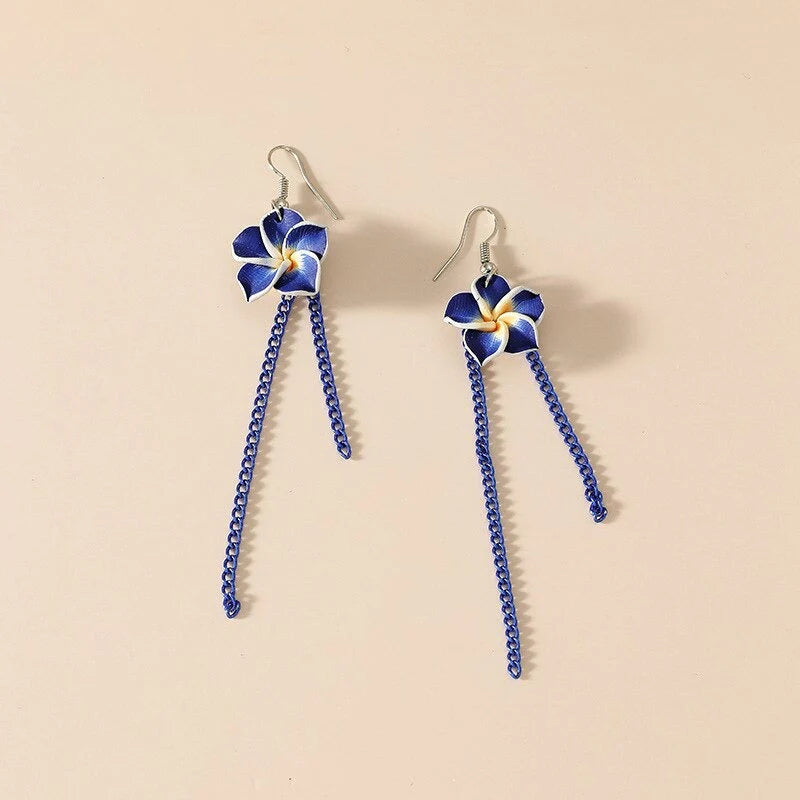 Bloem Drop Oorbellen