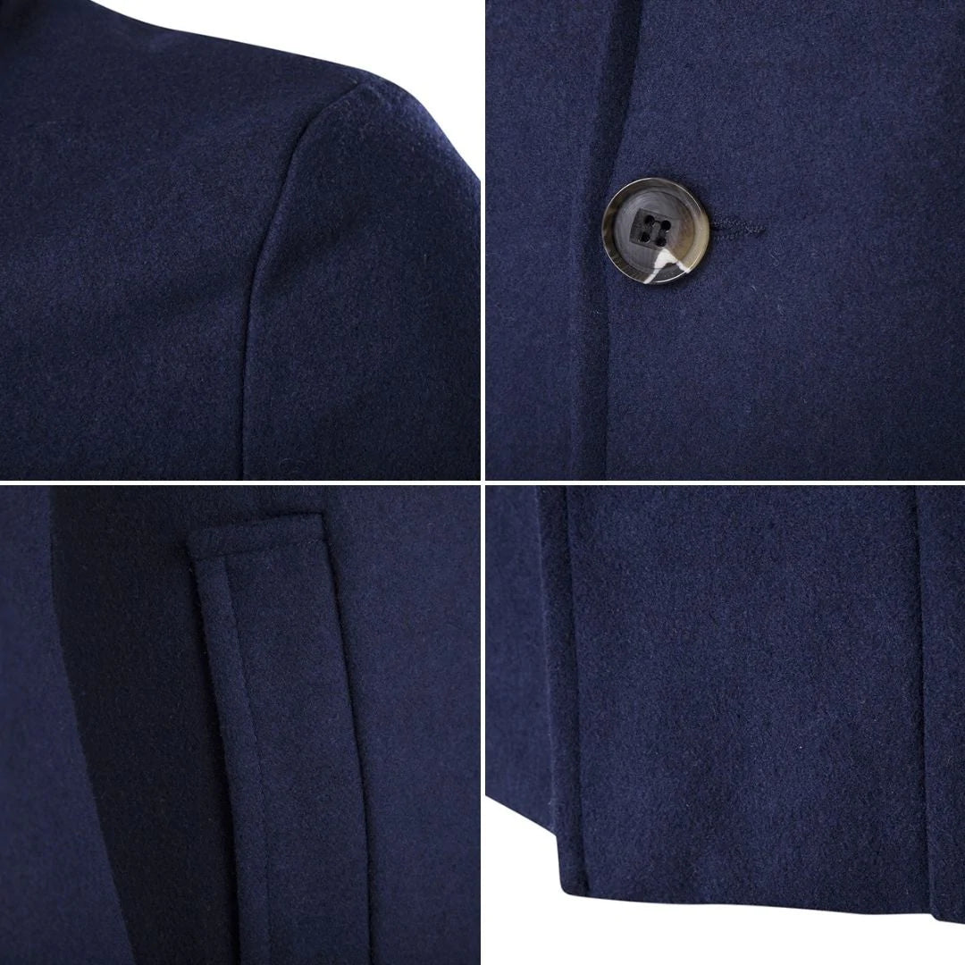 Heren Trench Coat met opstaande kraag