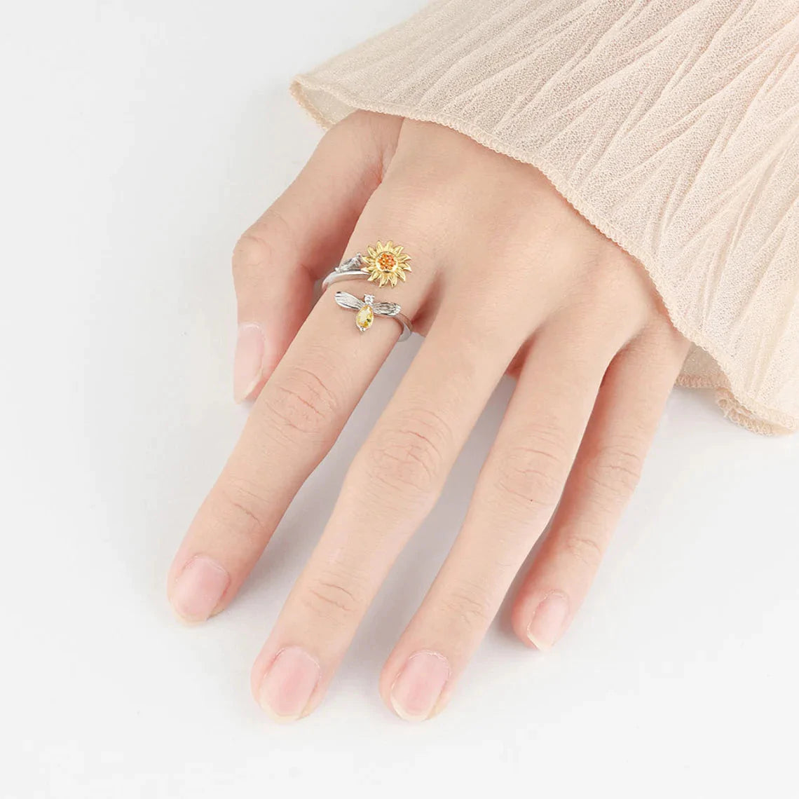 Zonnebloem Fidget Ring