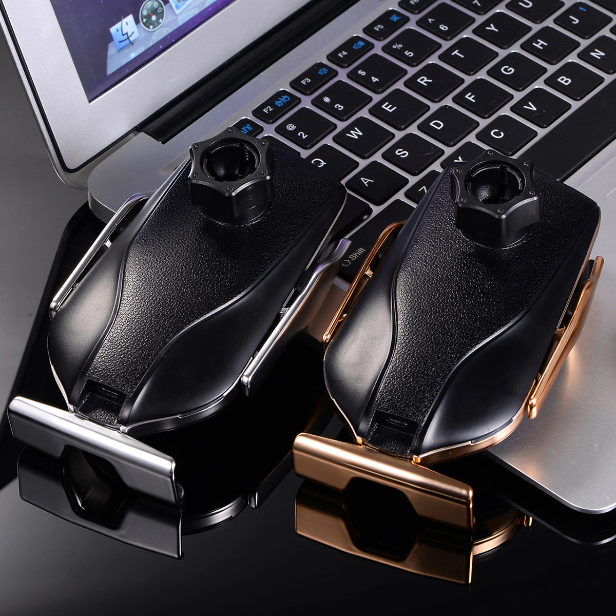 PREMIUM - Automatisch Klemmende Telefoonhouder | Draadloze Oplader