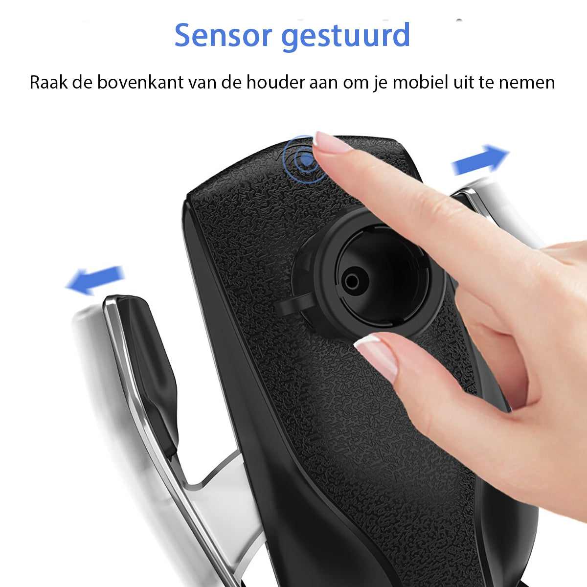 PREMIUM - Automatisch Klemmende Telefoonhouder | Draadloze Oplader
