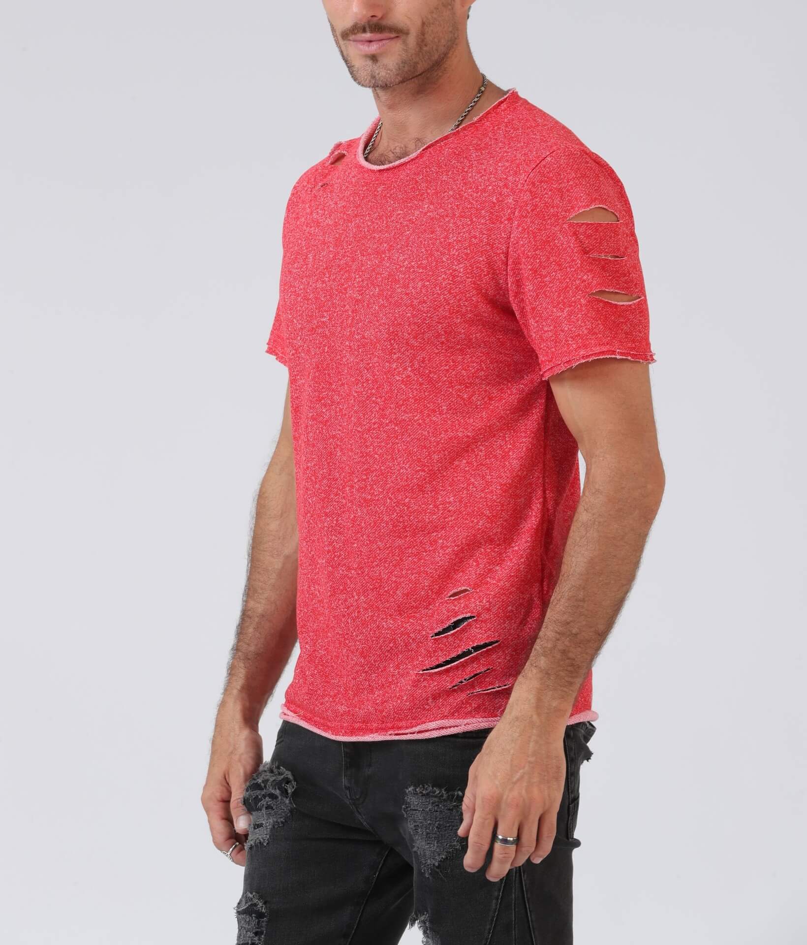 Mannen Shredded Tee