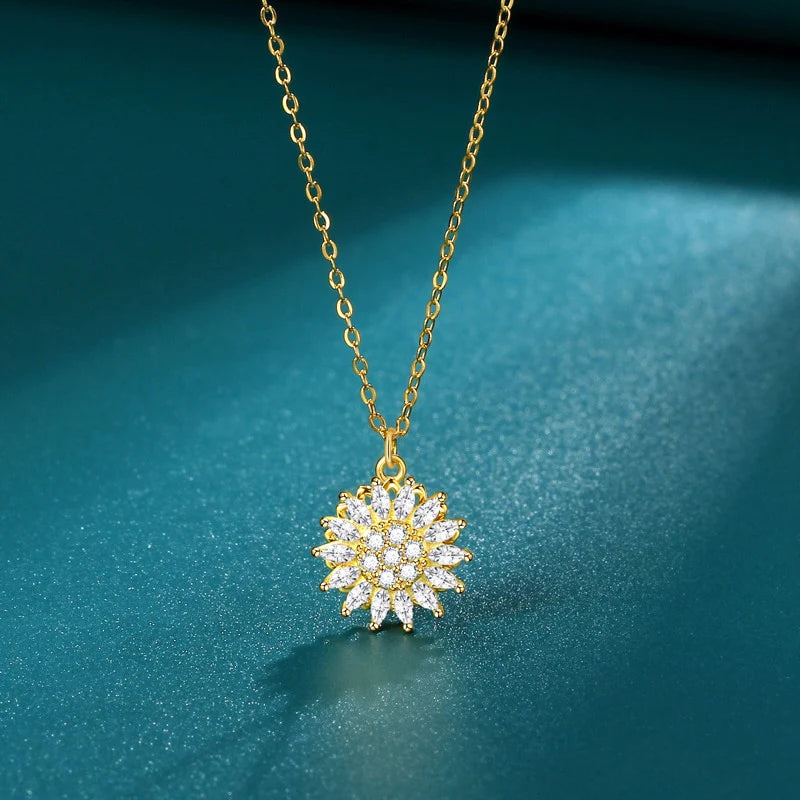 Spinning Zonnebloem Ketting