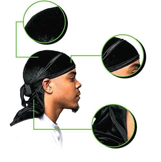 Ademende Fluwelen Durag