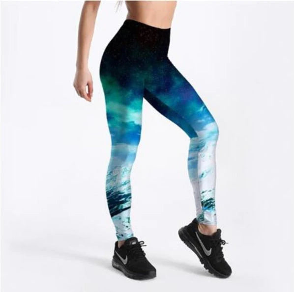 3D Gedrukte Galaxy Leggings