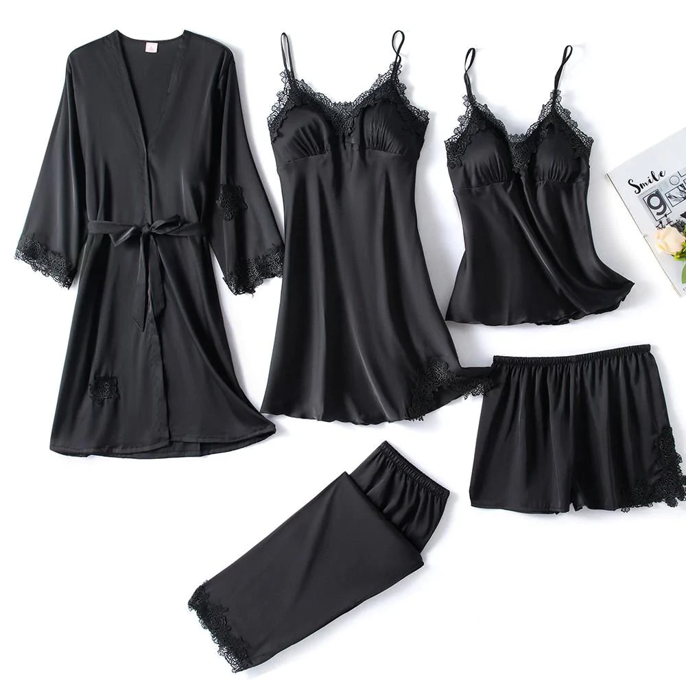 Zachte Zijden Pyjama Set