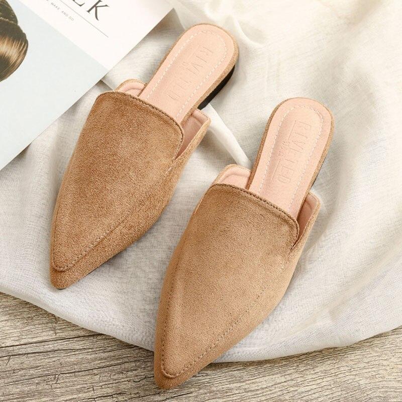 Vrouwentule van puntig suède