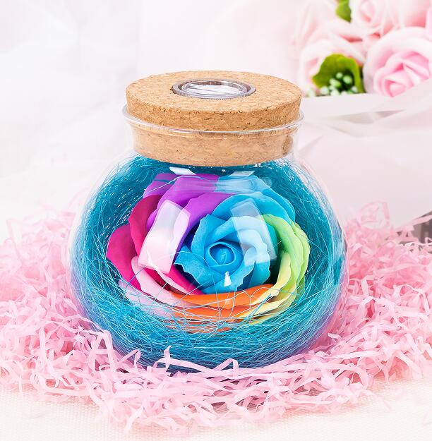 Bloom - LED Roos Fles Lamp