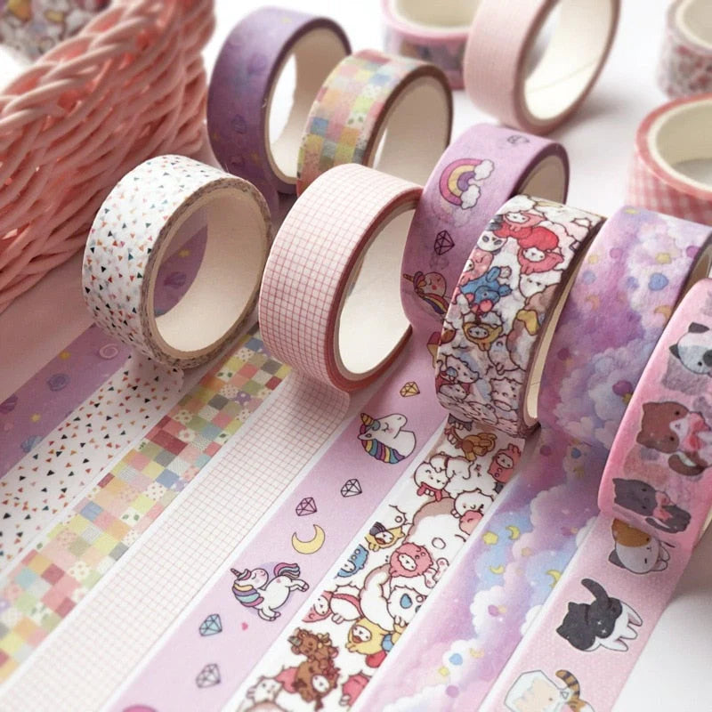 Kawaii Decoratieve Washi Tape (set van 5)