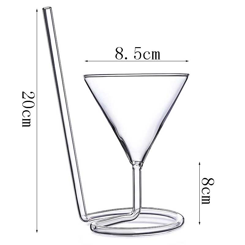 Spiraal Straw Cocktailglas