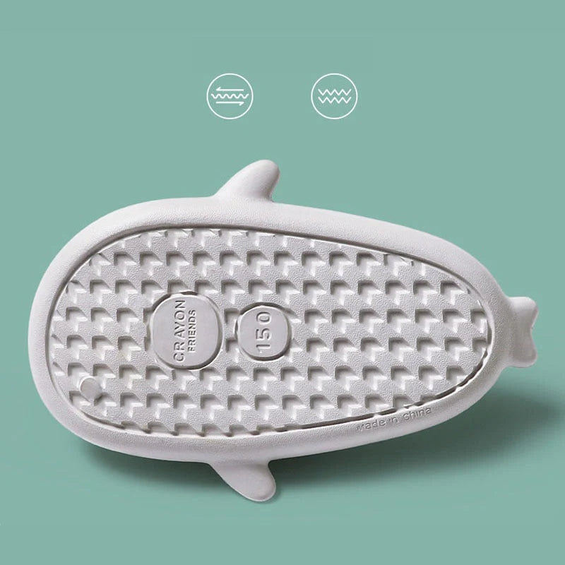 Baby en kinder slippers met haai