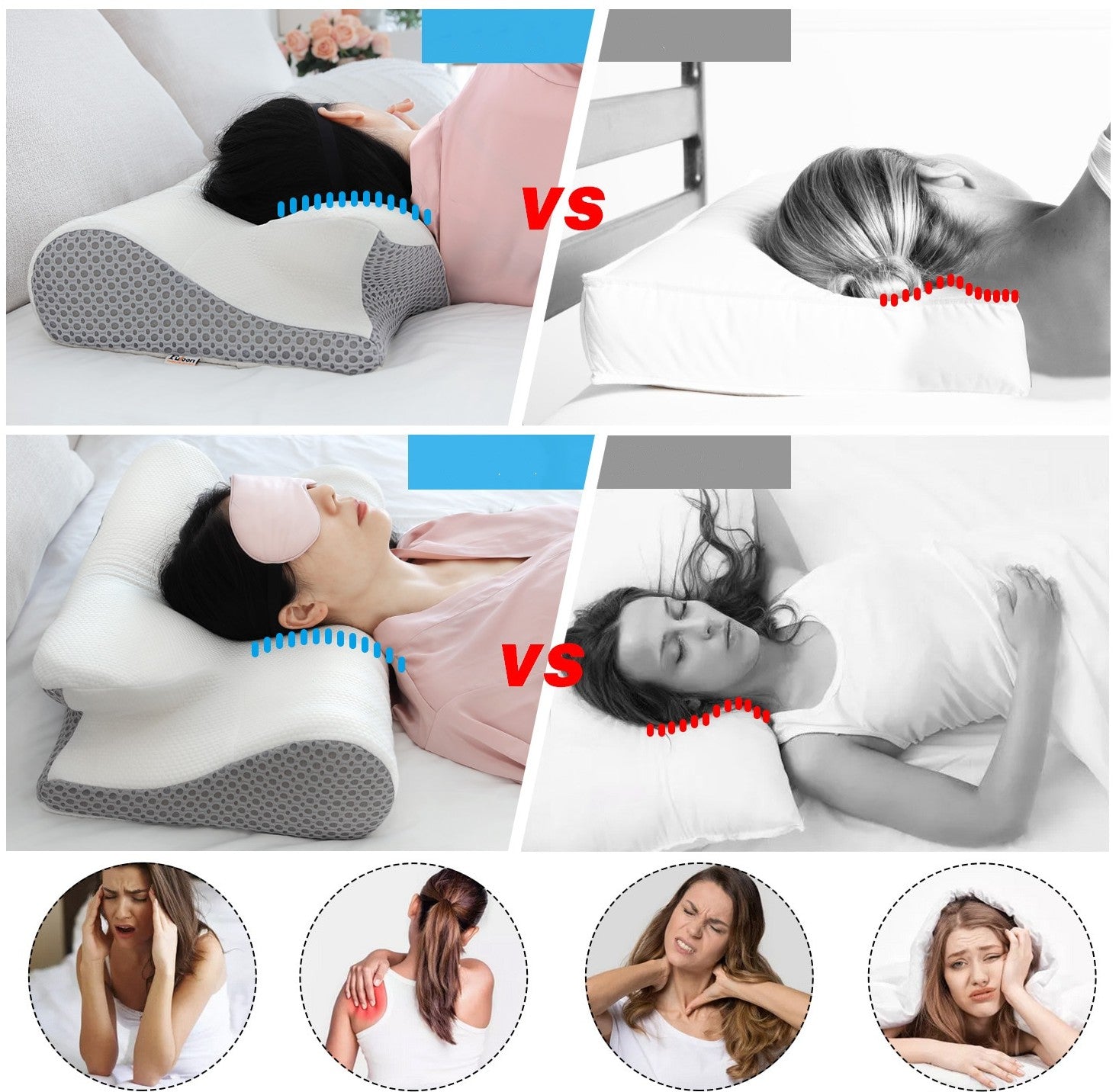 2-in-1 Geheugenschuim Nekkussen