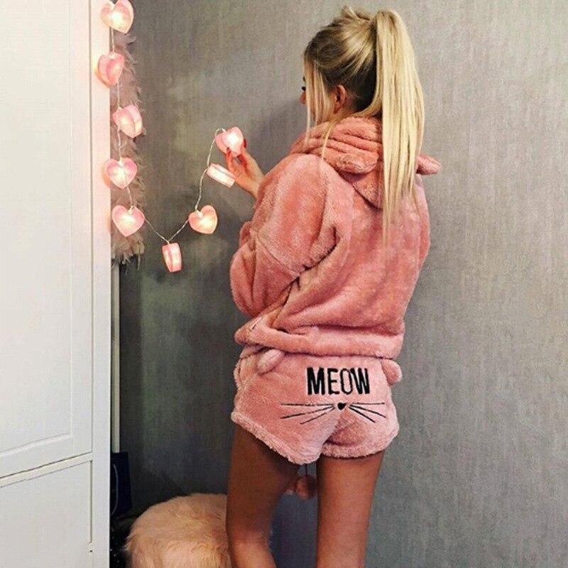 Warme Meow Cat Pyjama Set - Deze wil je heel de winter niet meer uit doen