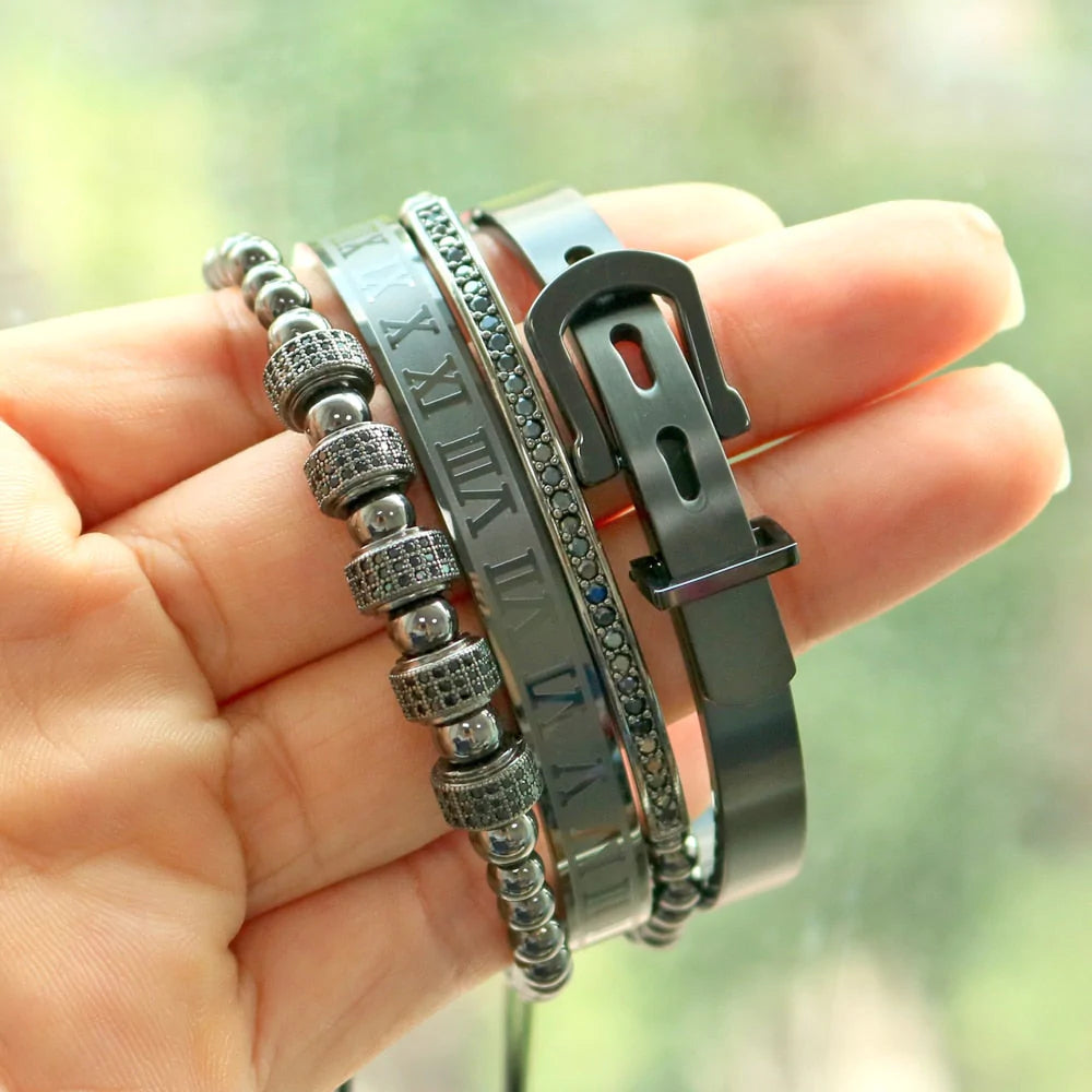 Titanium Armband Set