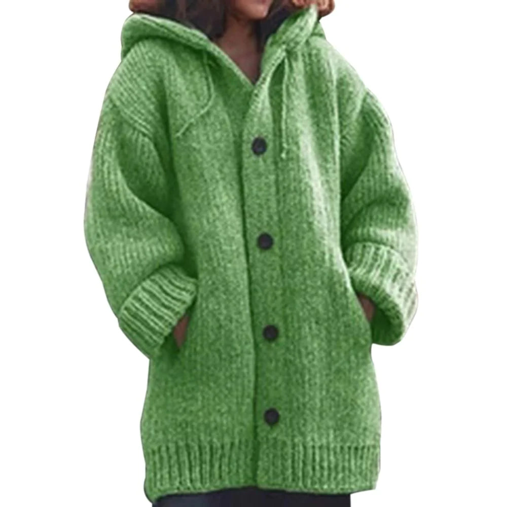 Knoopsluiting gebreid vest