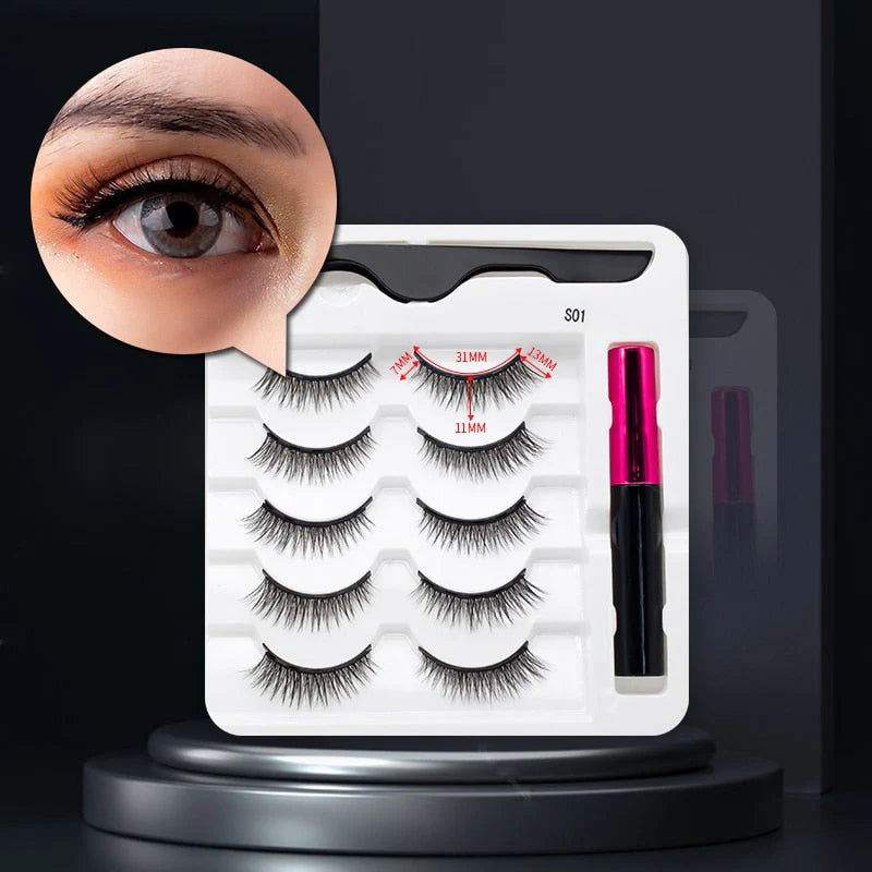 Magnetische Valse Wimpers en Eyeliner Set