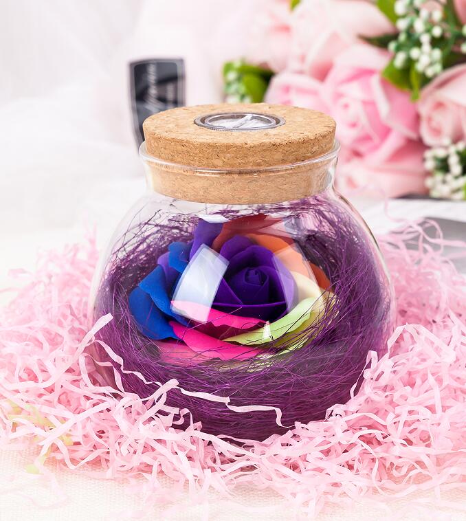 Bloom - LED Roos Fles Lamp