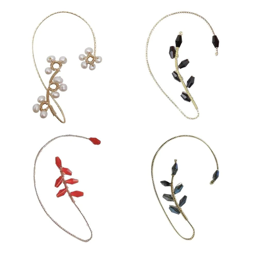 Bloem Art Clip Oorbellen